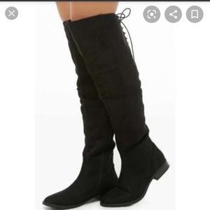 Forever 21 lace up overtheknee boots